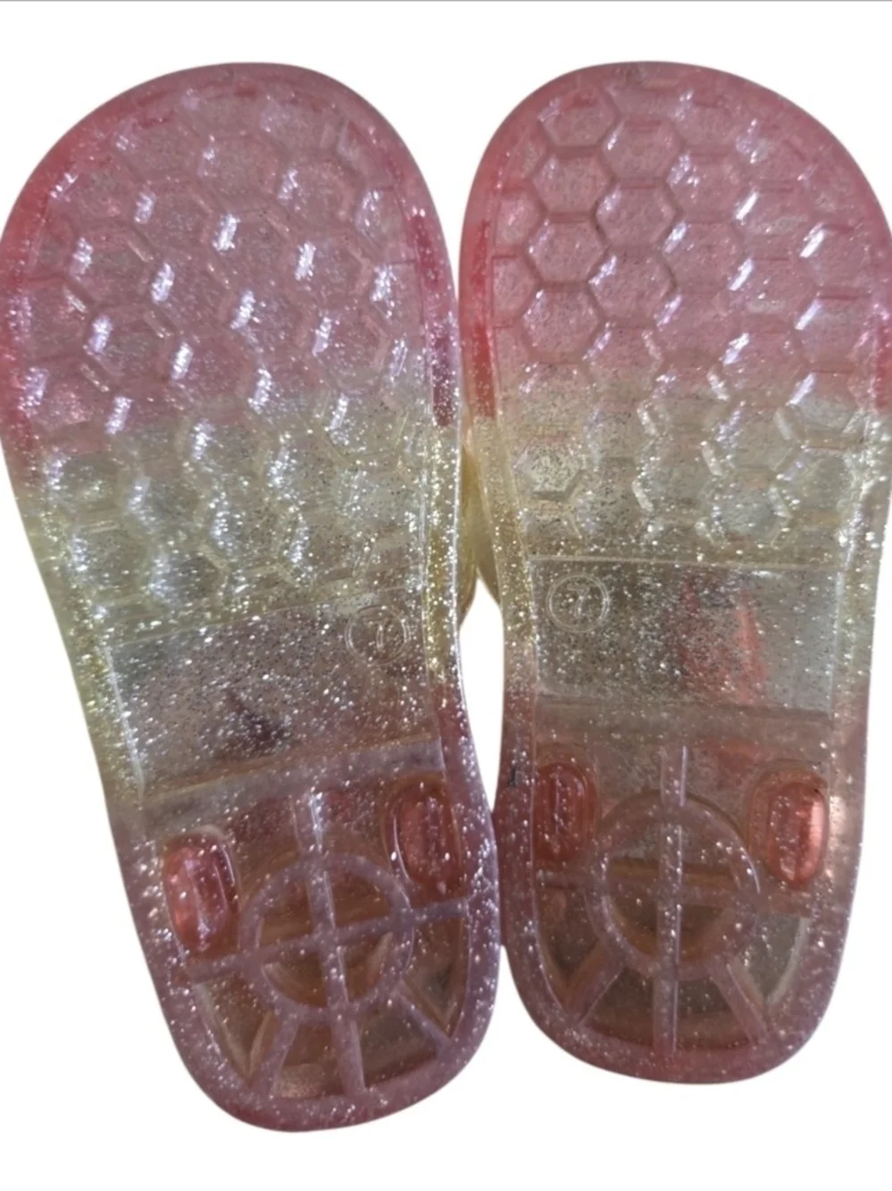 OshKosh B'gosh Toddler Pink Translucent Jelly Sandals with Buckle